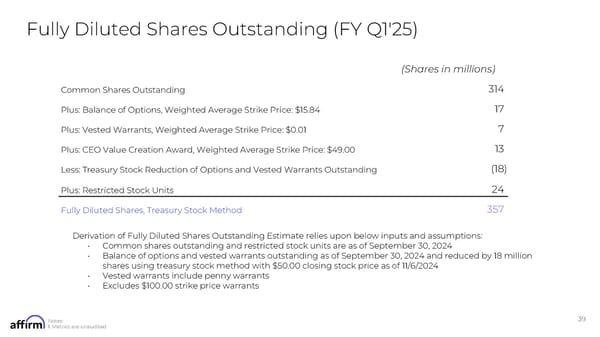 FY Q1'25 Earnings Supplement - Page 39